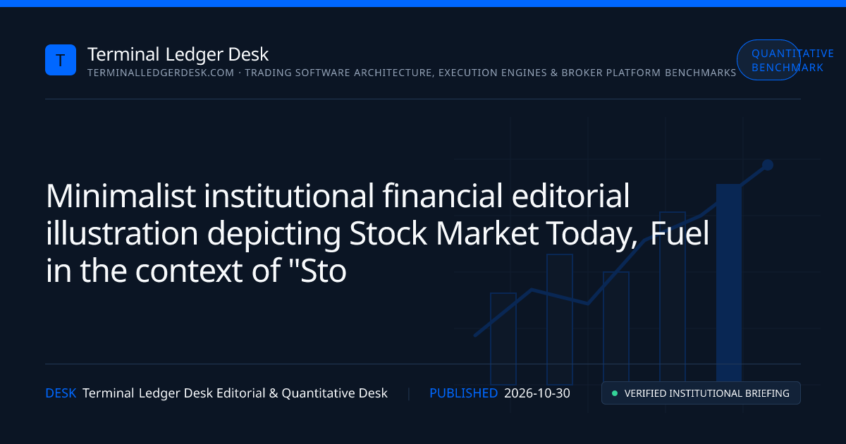 Editorial financial chart and market structure illustration representing Stock Market Today: Amazon, Intel Earnings Add Fuel to Tech Selloff — Terminal Ledger Desk Rate & Fee Analysis (Stock Market Today, Fuel)
